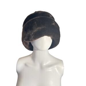 Betmar New York Brown Fuzzy Hat Women’s